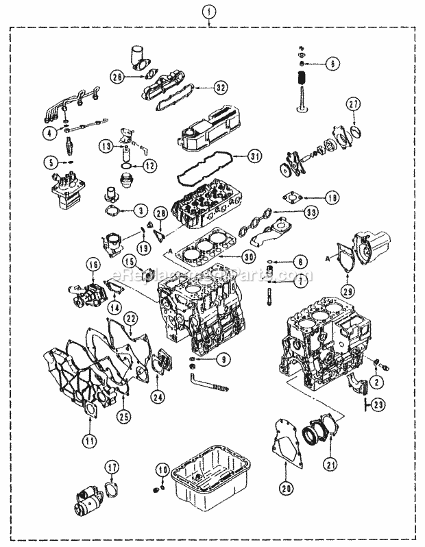 Repair Gasket Kit Diagram and Parts List for 54A-443D100 Cub Cadet Lawn Tractor